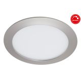 LED PANEL FLAT-IN 12W NW FI 170MM MAT NIKEL