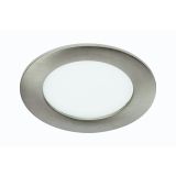 LED PANEL FLAT-IN 7W NW, MAT NIKEL FI 120MM, 3 STEP DIM