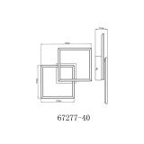 LED PANEL JEPP 40W 440X294X77MM ČRNI