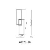 LED PANEL JEPP 40W 900X288X72MM ČRNI