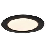 LED PANEL RABALUX SHAUN2 12W 3000K ČRNA OKROGLA