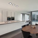 LED PANEL RABALUX SHAUN2 18W 4000K ČRNA KVADRATNA