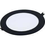 LED PANEL RABALUX SHAUN2 18W 4000K ČRNA OKROGLA