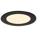 LED PANEL RABALUX SHAUN2 6W 3000K ČRNA OKROGLA