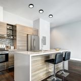 LED PANEL RABALUX SHAUN2 7W 4000K ČRNA OKROGLA