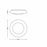NADGRADNA STROP. SVETILKA PHILIPS CINNABAR 1X22W LED 33365/31/16 BELA