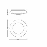 NADGRADNA STROP. SVETILKA PHILIPS CINNABAR 1X6W LED 33361/31/16 BELA