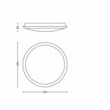 LED PLAFONJERA PHILIPS DENIM 1X3W LED 30940/31/16 BELA