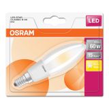 LED ŽARNICA E14 OSRAM ST CLB60 6W/827 FR 220-240V MAT