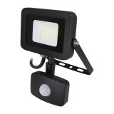 LED ZUNANJI REFLEKTOR COMMEL 10W PROFI LINE SMD ČRN S SENZORJEM