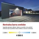 LED ZUNANJI REFLEKTOR TAMBO 10W 1000LM PIR