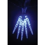 LEDENE SVEČE Z MODRIMI LUČKAMI