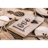 LESENI USTVARJAL. DODATKI RAYHER LESEN OBESEK TAG, NATUR 4.5X8X0.3CM, 6 KOSOV