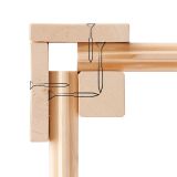 LESENA HIŠKA KARIBU KANDERN 6 + MONTAŽNA STREHA 3,20M BARVA LESA 274X274X222