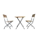 LESENA MIZA MQ RODOS 58X58X73 CM AKACIJA ZLOŽLJIVA