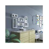 LESENA POLICA SONGMICS CUBE SET 3KOS PRAVOKOTNIK