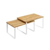 LESENA POLICA SONGMICS KCS02NW ORGANIZATOR DVOJNI BELA-LES