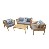 LESENA VRTNA GARNITURA MQ MILANO 4-DELNA, AKACIJA