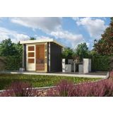 LESENA VRTNA HIŠKA KARIBU ASKOLA 2 211X213 X 217, SIVA