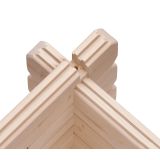 LESENA VRTNA HIŠKA KARIBU GARAŽA Z DVOKAPNO STREHO 38MM ANTRACIT 387X537X309