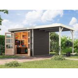 LESENA VRTNA HIŠKA KARIBU JUPITER 3 242X217X211 B-BELA