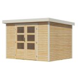 LESENA VRTNA HIŠKA KARIBU JUPITER 4 A 302X217X211 BELA