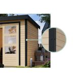 LESENA VRTNA HIŠKA KARIBU JUPITER A Z ANTRACIT OKV. 209X213X195 LES 19MM