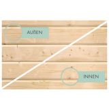 LESENA VRTNA HIŠKA KARIBU JUPITER A Z ANTRACIT OKV. 209X213X195 LES 19MM