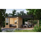 LESENA VRTNA HIŠKA KARIBU JUPITER A Z NADSTEŠ.2.32M 19MM ANTRACIT OKVIR