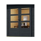 LESENA VRTNA HIŠKA KARIBU JUPITER C 209X214X218 ANTRACIT