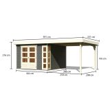 LESENA VRTNA HIŠKA KARIBU KERKO 6 302X306X216