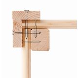 LESENA VRTNA HIŠKA KARIBU KERKO 6 302X306X216