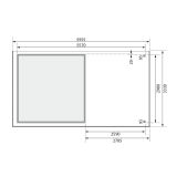 LESENA VRTNA HIŠKA KARIBU KERKO 6 302X306X216