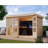 LESENA VRTNA HIŠKA KARIBU LAHAR 5 NARAVNA 302X242X211