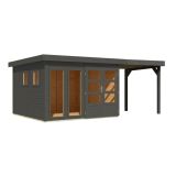 LESENA VRTNA HIŠKA KARIBU LAHAR 6+ PODALJŠEK STREHE ŠIRINE 2.40 M