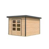 LESENA VRTNA HIŠKA KARIBU PLUTO A 220X271X271, ANTRACIT