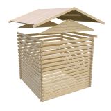 LESENA VRTNA HIŠKA KARIBU RADUR 1 400X310X251 LES 28MM