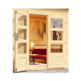 LESENA VRTNA HIŠKA KARIBU SCHÖNBUCH 1 227X366X246 BARVA LESA