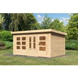 LESENA VRTNA HIŠKA KARIBU SCHÖNBUCH 2 228X426X276 BARVA LESA