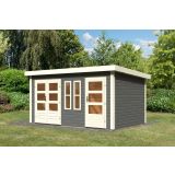 LESENA VRTNA HIŠKA KARIBU SCHÖNBUCH 2 228X426X276 SIVA