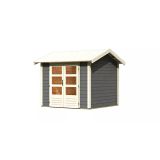 LESENA VRTNA HIŠKA KARIBU THERES 3 242X244X244, SIVA