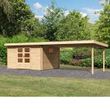 LESENA VRTNA HIŠKA KARIBU TRITTAU 4+ PODALJŠEK STREHE 4.4 M