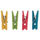 LESENI USTVARJAL. DODATKI RAYHER LESENE ŠČIPALKE, MINI 2.5 CM, MEŠANE, 48 KOS