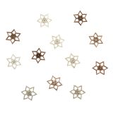 DROBNI ART.ZA USTVARJANJE RAYHER LESENI OKRASKI SNEŽINKE 12/1, 2.5 CM