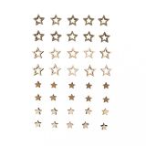 LESENI OKRASKI ZVEZDICE SET 40, 1,2 CM