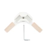 KONEKTOR X ZA POVEZAVO 2 LESNIH PLOŠČ PLAYWOOD 90° BEL