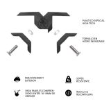 KONEKTOR X ZA POVEZAVO 34 LESNIH PLOŠČ PLAYWOOD ČRN