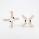 KONEKTOR X ZA POVEZAVO 4 LESNIH PLOŠČ PLAYWOOD BELI