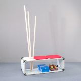 KONEKTOR X ZA POVEZAVO 4 LESNIH PLOŠČ PLAYWOOD ČRN