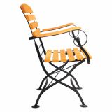 LESENI STOL RONDO MAJA Z ROKONASLONI, ROBINIJA